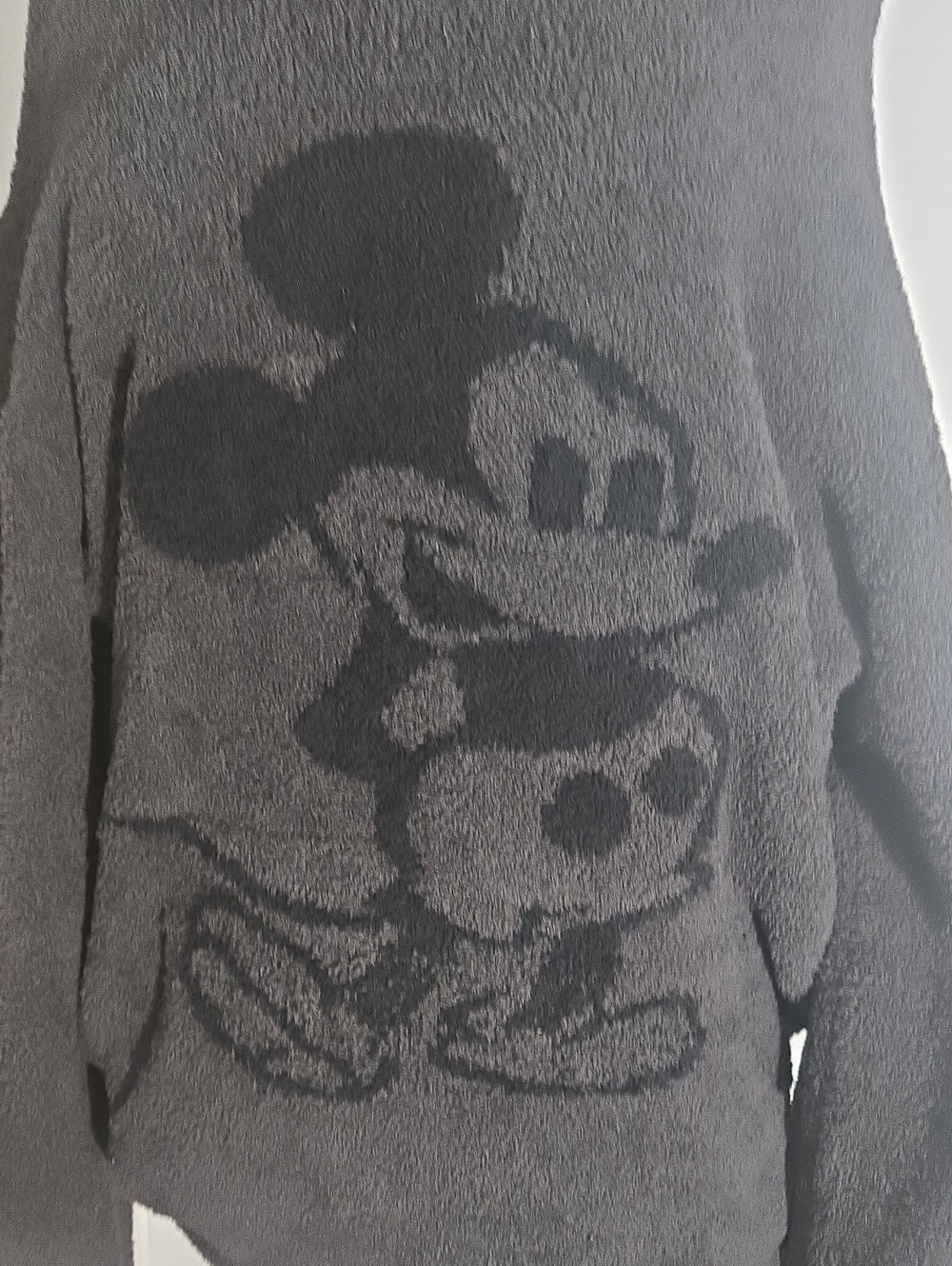 Disney Barefoot Dreams Hoodie Gray Mickey Graphic Hoodie - Picture 5 of 12